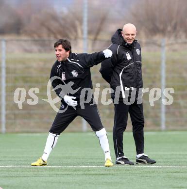 Fussball. Bundesliga. RZ Pellets WAC. Sandro Zakany, Slobodan Grubor. Training. St. Andrae, 7.1.2013.
Foto: Kuess
---
pressefotos, pressefotografie, kuess, qs, qspictures, sport, bild, bilder, bilddatenbank