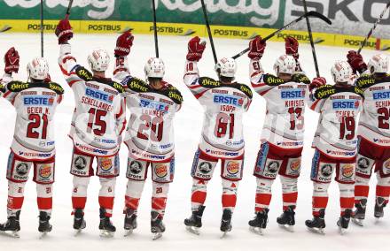 EBEL. Eishockey Bundesliga. EC VSV gegen KAC. Jubel KAC. Villach, am 13.1.2013.
Foto: Kuess 


---
pressefotos, pressefotografie, kuess, qs, qspictures, sport, bild, bilder, bilddatenbank