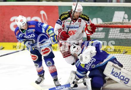 EBEL. Eishockey Bundesliga. EC VSV gegen KAC. Derek Ryan, Jean Philippe Lamoureux, (VSV), John Lammers  (KAC). Villach, am 13.1.2013.
Foto: Kuess 


---
pressefotos, pressefotografie, kuess, qs, qspictures, sport, bild, bilder, bilddatenbank