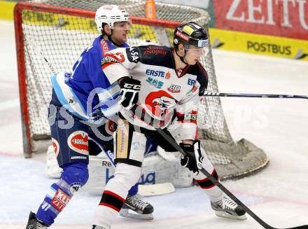 EBEL. Eishockey Bundesliga. EC VSV gegen HC Orli Znojmo. Mario Altmann, (VSV), Kim Stroemberg  (Znojmo). Villach, am 15.1.2013.
Foto: Kuess 


---
pressefotos, pressefotografie, kuess, qs, qspictures, sport, bild, bilder, bilddatenbank