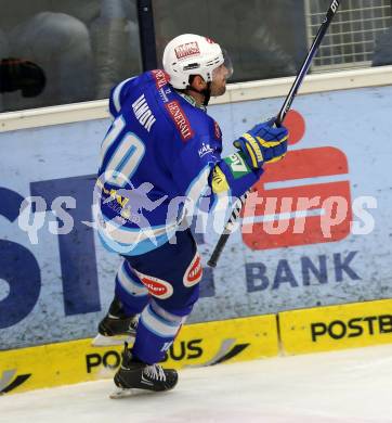 EBEL. Eishockey Bundesliga. EC VSV gegen HC Orli Znojmo. Torjubel Derek Damon (VSV). Villach, am 15.1.2013.
Foto: Kuess 


---
pressefotos, pressefotografie, kuess, qs, qspictures, sport, bild, bilder, bilddatenbank