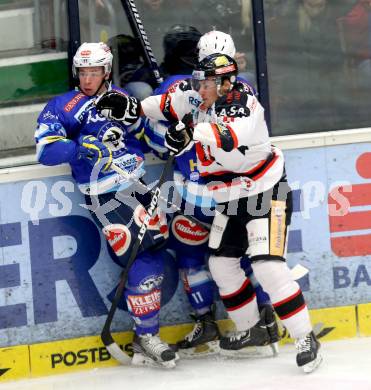 EBEL. Eishockey Bundesliga. EC VSV gegen HC Orli Znojmo. Marco Pewal,  (VSV), Martin Planek (Znojmo). Villach, am 15.1.2013.
Foto: Kuess 


---
pressefotos, pressefotografie, kuess, qs, qspictures, sport, bild, bilder, bilddatenbank