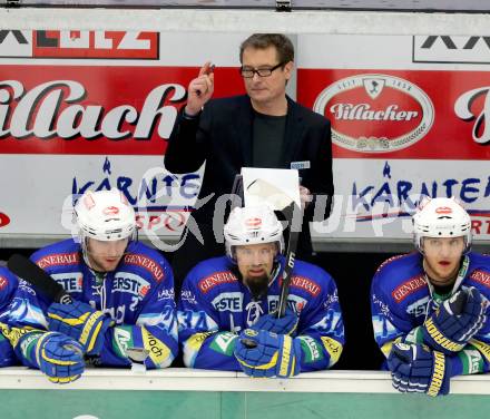 EBEL. Eishockey Bundesliga. EC VSV gegen EC Red Bull Salzburg. Trainer Hannu Jaervenpaeae  (VSV). Villach, am 11.1.2013.
Foto: Kuess 


---
pressefotos, pressefotografie, kuess, qs, qspictures, sport, bild, bilder, bilddatenbank