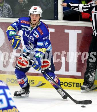 EBEL. Eishockey Bundesliga. EC VSV gegen EC Red Bull Salzburg.  Antti Pusa (VSV). Villach, am 11.1.2013.
Foto: Kuess 


---
pressefotos, pressefotografie, kuess, qs, qspictures, sport, bild, bilder, bilddatenbank