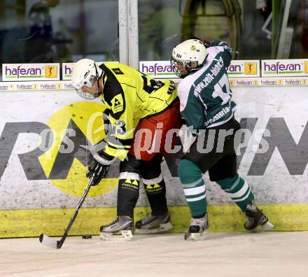 Eishockey Cup. Zeltverleih Bister gegen HC Post. Michael Tautscher (Bister), Paul Tiefling (Post). Klagenfurt, 16.1.2013.
Foto: Kuess
---
pressefotos, pressefotografie, kuess, qs, qspictures, sport, bild, bilder, bilddatenbank