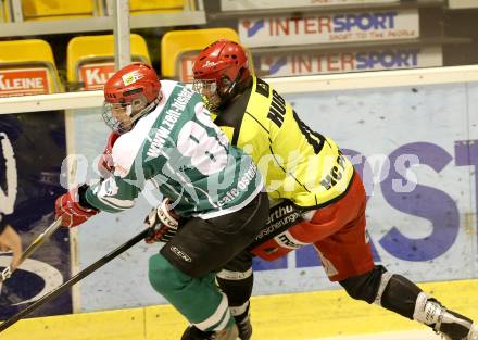 Eishockey Cup. Zeltverleih Bister gegen HC Post. Gerald Jarnig (Bister), Christian Huber (Post). Klagenfurt, 16.1.2013.
Foto: Kuess
---
pressefotos, pressefotografie, kuess, qs, qspictures, sport, bild, bilder, bilddatenbank