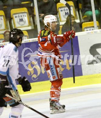 EBEL. Eishockey Bundesliga. EC KAC gegen SAPA Fehervar AV19.  Torjubel John Lammers (KAC). Klagenfurt, am 20.1.2013.
Foto: Kuess 


---
pressefotos, pressefotografie, kuess, qs, qspictures, sport, bild, bilder, bilddatenbank