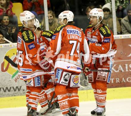 EBEL. Eishockey Bundesliga. EC KAC gegen SAPA Fehervar AV19.  Torjubel  (KAC). Klagenfurt, am 20.1.2013.
Foto: Kuess 


---
pressefotos, pressefotografie, kuess, qs, qspictures, sport, bild, bilder, bilddatenbank