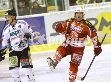 EBEL. Eishockey Bundesliga. EC KAC gegen SAPA Fehervar AV19.  Torjubel John Lammers (KAC). Klagenfurt, am 20.1.2013.
Foto: Kuess 


---
pressefotos, pressefotografie, kuess, qs, qspictures, sport, bild, bilder, bilddatenbank