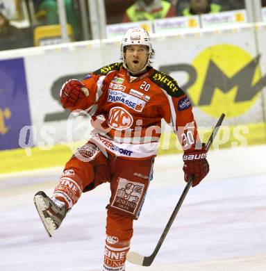 EBEL. Eishockey Bundesliga. EC KAC gegen SAPA Fehervar AV19.  Torjubel John Lammers (KAC). Klagenfurt, am 20.1.2013.
Foto: Kuess 


---
pressefotos, pressefotografie, kuess, qs, qspictures, sport, bild, bilder, bilddatenbank