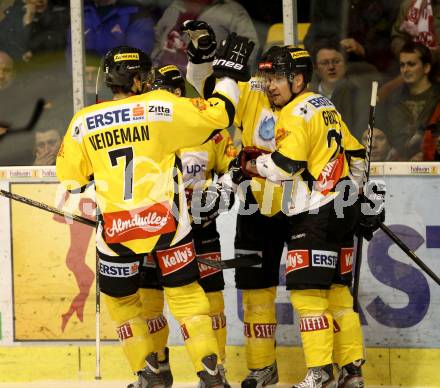 EBEL. Eishockey Bundesliga. EC KAC gegen UPC Vienna Capitals.  Torjubel (Vienna). Klagenfurt, am 22.1.2013.
Foto: Kuess 


---
pressefotos, pressefotografie, kuess, qs, qspictures, sport, bild, bilder, bilddatenbank