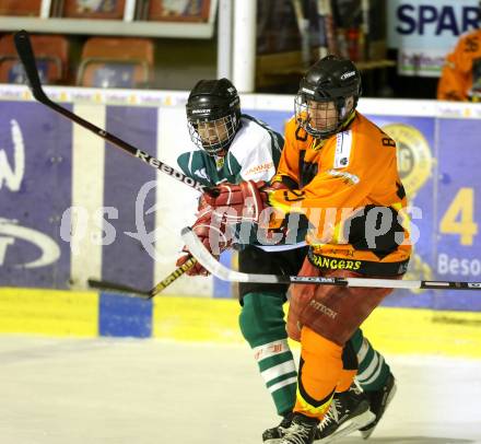 Eishockey Cup. Ascus Rangers gegen Zeltverleih Bister. Werner Bonstingl  (Ascus Rangers), Andreas Fradler (Bister). Klagenfurt, 23.1.2013.
Foto: kuess
---
pressefotos, pressefotografie, kuess, qs, qspictures, sport, bild, bilder, bilddatenbank