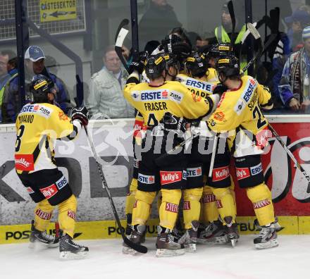 EBEL. Eishockey Bundesliga. EC VSV gegen UPC Vienna Capitals.  torjubel  (Vienna). Villach, am 27.1.2013.
Foto: Kuess 


---
pressefotos, pressefotografie, kuess, qs, qspictures, sport, bild, bilder, bilddatenbank