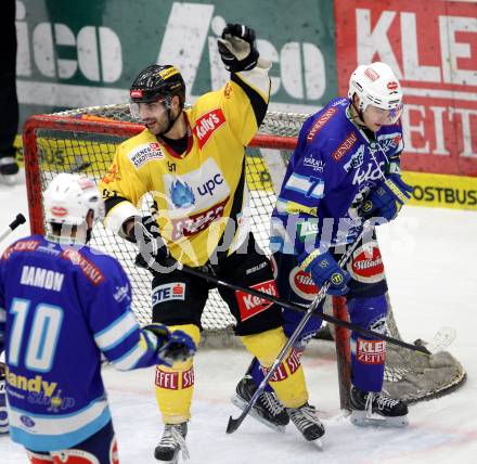 EBEL. Eishockey Bundesliga. EC VSV gegen UPC Vienna Capitals. Torjubel Joshua Soares (Vienna).. Villach, am 27.1.2013.
Foto: Kuess 


---
pressefotos, pressefotografie, kuess, qs, qspictures, sport, bild, bilder, bilddatenbank