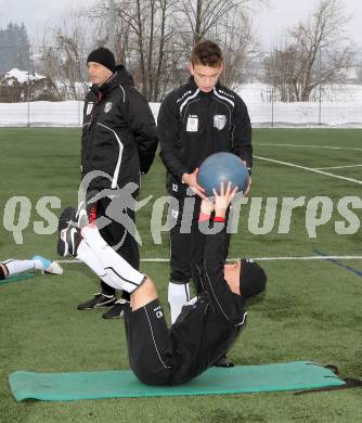 Fussball. WAC. Training. Michael Liendl, Slobodan Grubor, Maximilian Ritscher. St. Andrae, 28.1.2013. 
Foto: Kuess
---
pressefotos, pressefotografie, kuess, qs, qspictures, sport, bild, bilder, bilddatenbank