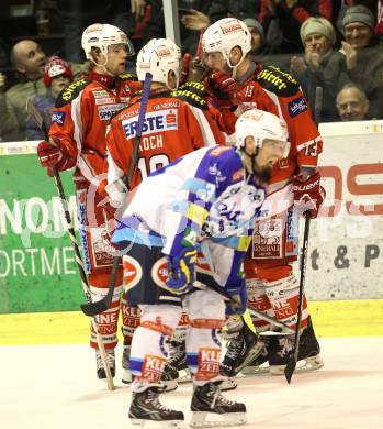 EBEL. Eishockey Bundesliga. EC KAC gegen VSV. Torjubel  (KAC). Klagenfurt, am 29.1.2013.
Foto: Kuess 


---
pressefotos, pressefotografie, kuess, qs, qspictures, sport, bild, bilder, bilddatenbank