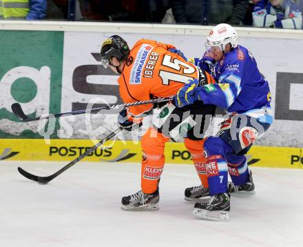 EBEL. Eishockey Bundesliga. EC VSV gegen Moser Medical Graz 99ers.  Klemen Pretnar, (VSV), Matthias Iberer  (Graz). Villach, am 31.1.2013.
Foto: Kuess 


---
pressefotos, pressefotografie, kuess, qs, qspictures, sport, bild, bilder, bilddatenbank