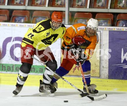 Eishockey Cup. HC Post gegen Ascus Rangers. Walter Pansi (Post), Josef Tomantschger (Ascus). Klagenfurt, 31.1.2013.
Foto: Kuess
---
pressefotos, pressefotografie, kuess, qs, qspictures, sport, bild, bilder, bilddatenbank