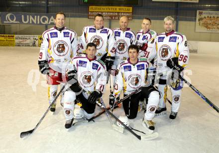 Eishockey Landesklasse Ost. EC Ingolsthal. Wolfgang Kautzki, Mathias Lampl. Wolfgang Taferner, Alex Turteltaube, Harry Lasnig, Manuel Wadlitzer, Gernot Bergner. Voelkermarkt, am 29.12.2012.
Foto: Kuess
---
pressefotos, pressefotografie, kuess, qs, qspictures, sport, bild, bilder, bilddatenbank