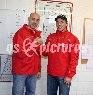 Eishockey. KAC. Trainer Christer Olsson, Co-Trainer Dieter Kalt. Klagenfurt, 2.1.2013.
Foto: Kuess 
---
pressefotos, pressefotografie, kuess, qs, qspictures, sport, bild, bilder, bilddatenbank