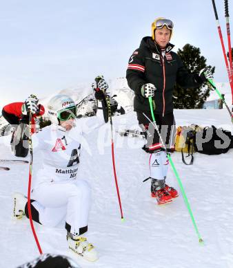 Schi Alpin. Training OESV Nationalteam.  Matthias Mayer, Max Franz. Turrach, am 1.2.2013.
Foto: Kuess
---
pressefotos, pressefotografie, kuess, qs, qspictures, sport, bild, bilder, bilddatenbank