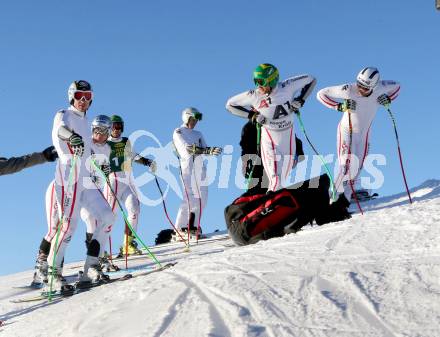 Schi Alpin. Training OESV Nationalteam.  Hannes Reichel, Scheiber, Schoerghofer, Matthias Mayer, KLaus Kroell, Romed Baumann. Turrach, am 31.1.2013.
Foto: Kuess
---
pressefotos, pressefotografie, kuess, qs, qspictures, sport, bild, bilder, bilddatenbank