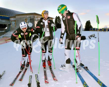 Schi Alpin. Training OESV Nationalteam.  Romed Baumann, Max Franz, Klaus Kroell. Turrach, am 31.1.2013.
Foto: Kuess
---
pressefotos, pressefotografie, kuess, qs, qspictures, sport, bild, bilder, bilddatenbank