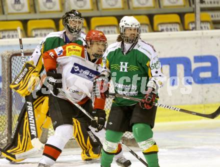 Eishockeycup. Hypo Alpe Adria BAnk gegen Humanomed Wings. Hans Genser (Hypo), Bernd Prenter (Humanomed). Klagenfurt, 7.2.2013.
Foto: Kuess
---
pressefotos, pressefotografie, kuess, qs, qspictures, sport, bild, bilder, bilddatenbank