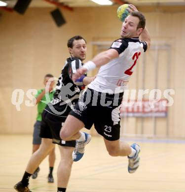 Handball Bundesliga. Aufstiegsrunde. SC Ferlach gegen ULZ Sparkasse Schwaz. Boris Vodisek,  (Ferlach). Ferlach, 9.2.2013.
Foto: Kuess
---
pressefotos, pressefotografie, kuess, qs, qspictures, sport, bild, bilder, bilddatenbank