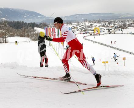 Langlauf. Oesterreichische Meisterschaften.  Raphael Gatti. Villach, 9.1.2013.
Foto: Kuess
---
pressefotos, pressefotografie, kuess, qs, qspictures, sport, bild, bilder, bilddatenbank