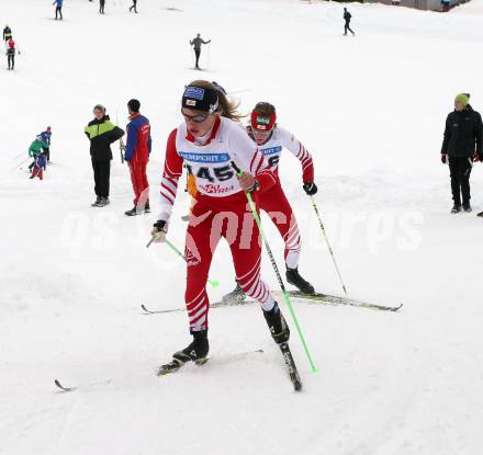 Langlauf. Oesterreichische Meisterschaften. Nathalie Schwarz (145), Kerstin Muschet (146) . Villach, 9.1.2013.
Foto: Kuess
---
pressefotos, pressefotografie, kuess, qs, qspictures, sport, bild, bilder, bilddatenbank