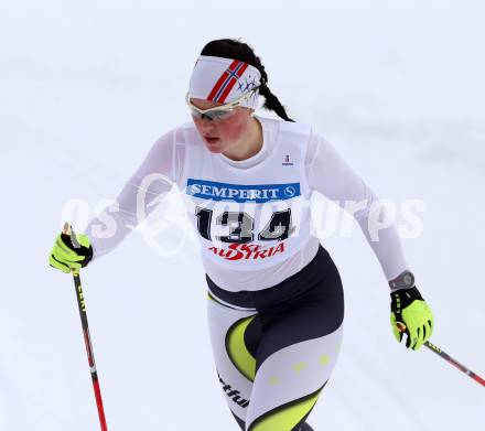 Langlauf. Oesterreichische Meisterschaften.  Lisa Hausott. Villach, 9.1.2013.
Foto: Kuess
---
pressefotos, pressefotografie, kuess, qs, qspictures, sport, bild, bilder, bilddatenbank