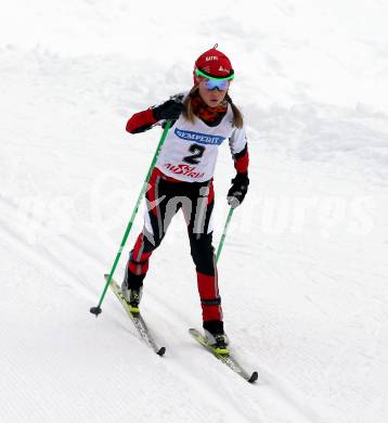 Langlauf. Oesterreichische Meisterschaften.  Katharina Nowak. Villach, 9.1.2013.
Foto: Kuess
---
pressefotos, pressefotografie, kuess, qs, qspictures, sport, bild, bilder, bilddatenbank