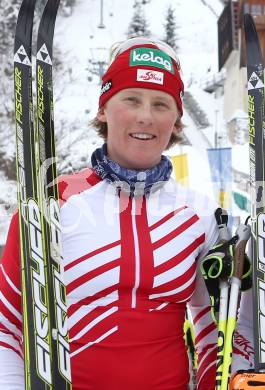 Langlauf. Oesterreichische Meisterschaften.  Kerstin Muschet. Villach, 9.1.2013.
Foto: Kuess
---
pressefotos, pressefotografie, kuess, qs, qspictures, sport, bild, bilder, bilddatenbank