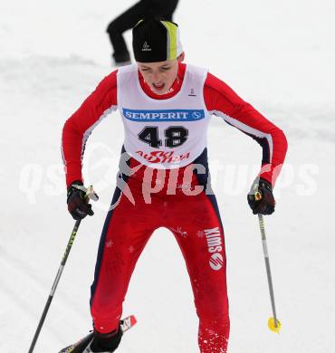 Langlauf. Oesterreichische Meisterschaften.  Nicolas Kreuzer. Villach, 9.1.2013.
Foto: Kuess
---
pressefotos, pressefotografie, kuess, qs, qspictures, sport, bild, bilder, bilddatenbank