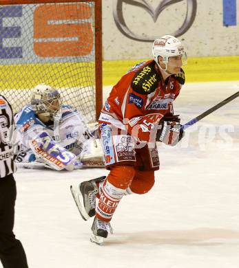 EBEL. Eishockey Bundesliga. EC KAC gegen EHC LIWEST Linz. Jubel David Schuller  (KAC). Klagenfurt, am 13.2.2013.
Foto: Kuess 


---
pressefotos, pressefotografie, kuess, qs, qspictures, sport, bild, bilder, bilddatenbank