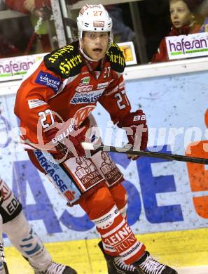 EBEL. Eishockey Bundesliga. EC KAC gegen EHC LIWEST Linz. Thomas Hundertpfund  (KAC). Klagenfurt, am 13.2.2013.
Foto: Kuess 


---
pressefotos, pressefotografie, kuess, qs, qspictures, sport, bild, bilder, bilddatenbank