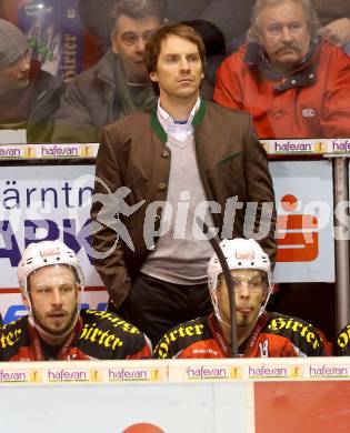 EBEL. Eishockey Bundesliga. EC KAC gegen EHC LIWEST Linz.  Co-Trainer Dieter Kalt (KAC). Klagenfurt, am 13.2.2013.
Foto: Kuess 


---
pressefotos, pressefotografie, kuess, qs, qspictures, sport, bild, bilder, bilddatenbank