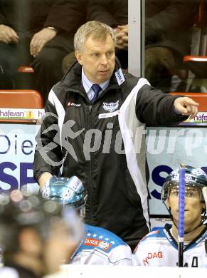 EBEL. Eishockey Bundesliga. EC KAC gegen EHC LIWEST Linz.  Trainer Rob Daum (Linz). Klagenfurt, am 13.2.2013.
Foto: Kuess 


---
pressefotos, pressefotografie, kuess, qs, qspictures, sport, bild, bilder, bilddatenbank