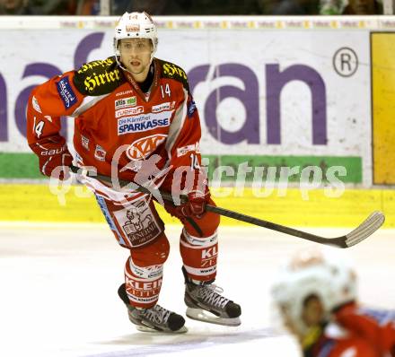 EBEL. Eishockey Bundesliga. EC KAC gegen EHC LIWEST Linz. Johannes Reichel  (KAC). Klagenfurt, am 13.2.2013.
Foto: Kuess 


---
pressefotos, pressefotografie, kuess, qs, qspictures, sport, bild, bilder, bilddatenbank