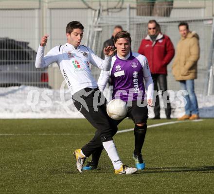 Fussball Testspiel. SK Austria Klagenfurt gegen RZ Pellets WAC. Michael Tschermenjak, (Austria Klagenfurt), Ruben Rivera (WAC). Klagenfurt, 16.7.2013.
Foto: Kuess
---
pressefotos, pressefotografie, kuess, qs, qspictures, sport, bild, bilder, bilddatenbank