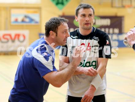 Handball Bundesliga. Aufstiegsrunde. SC Ferlach gegen HIT medalp Tirol. Trainer Boris Levc, Daniel Plesej (Ferlach). Ferlach, 16.2.2013.
Foto: Kuess
---
pressefotos, pressefotografie, kuess, qs, qspictures, sport, bild, bilder, bilddatenbank