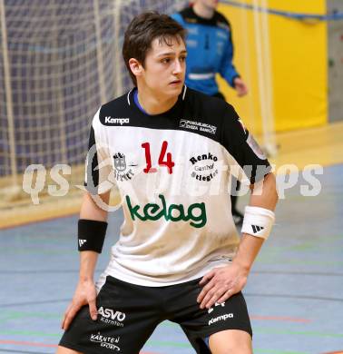 Handball Bundesliga. Aufstiegsrunde. SC Ferlach gegen HIT medalp Tirol. Mathias Rath (Ferlach). Ferlach, 16.2.2013.
Foto: Kuess
---
pressefotos, pressefotografie, kuess, qs, qspictures, sport, bild, bilder, bilddatenbank