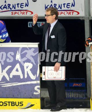 EBEL. Eishockey Bundesliga. EC VSV gegen KAC. Trainer Hannu Jaervenpaeae (VSV). Villach, am 17.2.2013.
Foto: Kuess 


---
pressefotos, pressefotografie, kuess, qs, qspictures, sport, bild, bilder, bilddatenbank