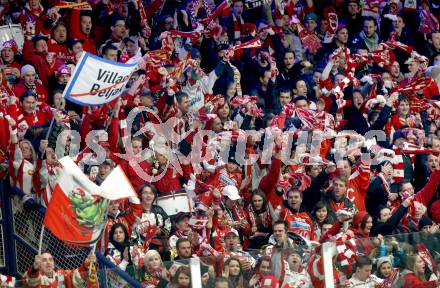 EBEL. Eishockey Bundesliga. EC VSV gegen KAC.  Fans (KAC). Villach, am 17.2.2013.
Foto: Kuess 


---
pressefotos, pressefotografie, kuess, qs, qspictures, sport, bild, bilder, bilddatenbank