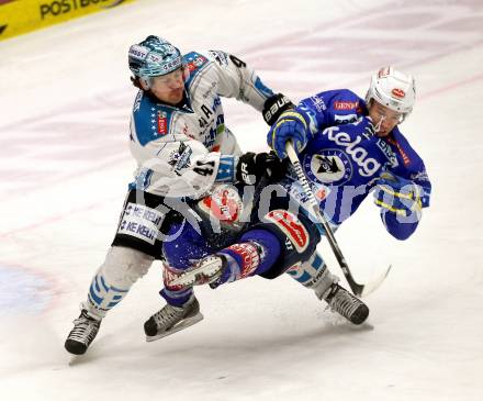 EBEL. Eishockey Bundesliga. EC VSV gegen EHC LIWEST Linz. Marco Pewal,  (VSV), Curtis Murphy (Linz). Villach, am 19.2.2013.
Foto: Kuess 


---
pressefotos, pressefotografie, kuess, qs, qspictures, sport, bild, bilder, bilddatenbank