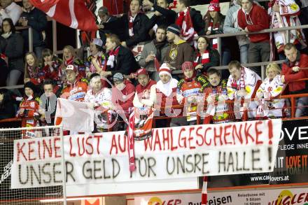 EBEL. Eishockey Bundesliga. EC KAC gegen KHL Medvescak Zagreb. Fans. Klagenfurt, am 19.2.2013.
Foto: Kuess 


---
pressefotos, pressefotografie, kuess, qs, qspictures, sport, bild, bilder, bilddatenbank