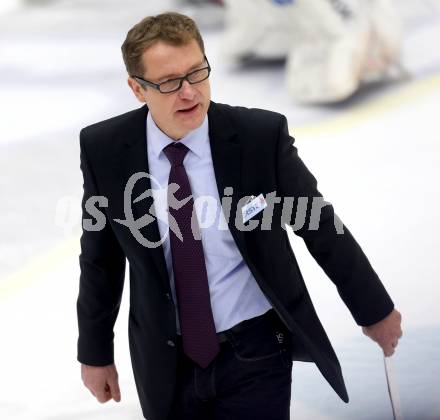 EBEL. Eishockey Bundesliga. EC VSV gegen EHC LIWEST Linz. Trainer Hannu Jaervenpaeae (VSV). Villach, am 19.2.2013.
Foto: Kuess 


---
pressefotos, pressefotografie, kuess, qs, qspictures, sport, bild, bilder, bilddatenbank