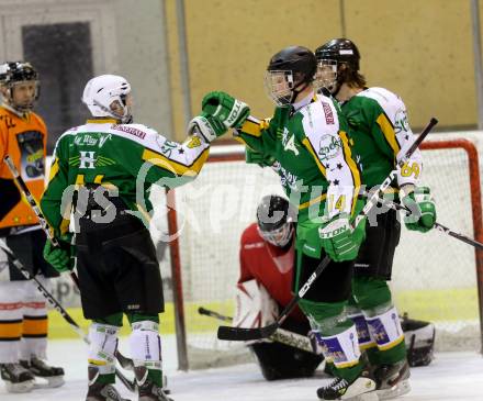 Eishockeycup. Ascus Rangers gegen Humanomed Wings. Torjubel  (Humanomed). Klagenfurt, 23.2.2013.
Foto: Kuess
---
pressefotos, pressefotografie, kuess, qs, qspictures, sport, bild, bilder, bilddatenbank