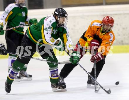 Eishockeycup. Ascus Rangers gegen Humanomed Wings. Ingo Peterz  (Ascus), Adrian binner (Humanomed). Klagenfurt, 23.2.2013.
Foto: Kuess
---
pressefotos, pressefotografie, kuess, qs, qspictures, sport, bild, bilder, bilddatenbank